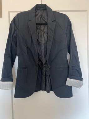 Wilfred Black Single-Button Blazer